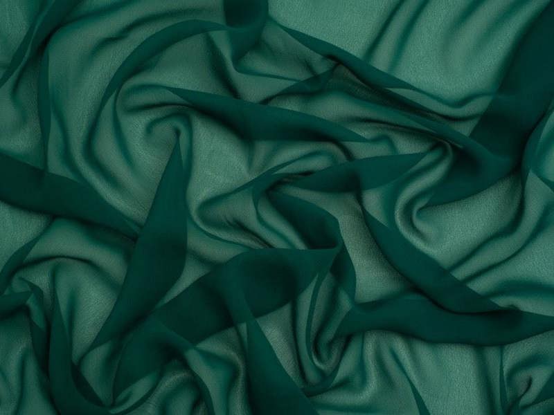 Minerva Core Range Minerva Light Sheer Chiffon Fabric - Plain Design Dressmaking Fabric, 110 cm / 44" Wide - per metre