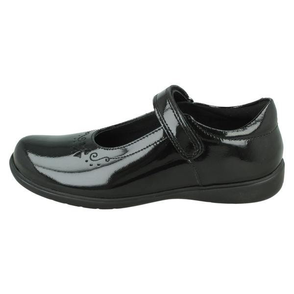 Start-rite Girls Start-Rite Heart-Bow School Shoes Glisten