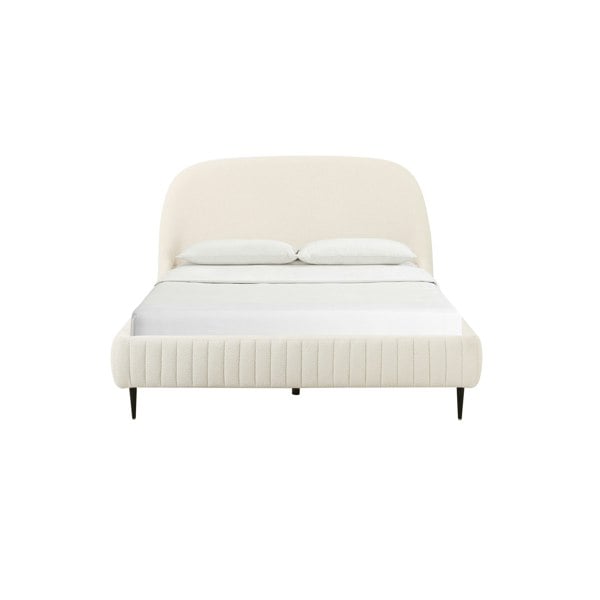 Furniture Edit Denise Cream Boucle Bed in King Size