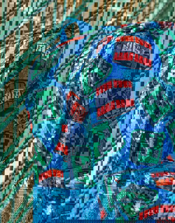 Minecraft Unisex Kids Blue Logo Backpack (One Size)