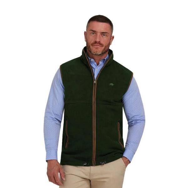 Raging Bull Mens Fleece Gilet - Forest - 