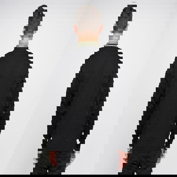 Gabicci G00K02 Mens Button Thru Cardigan Gabicci Classic - BLACK