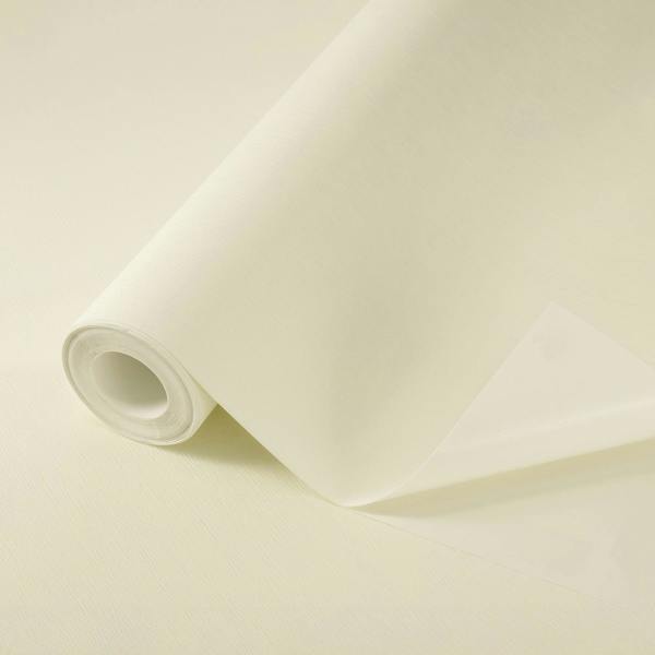 Rasch x Tesa Perfect Plain Self-Adhesive Peel & Stick Textured Wallpaper, Off White