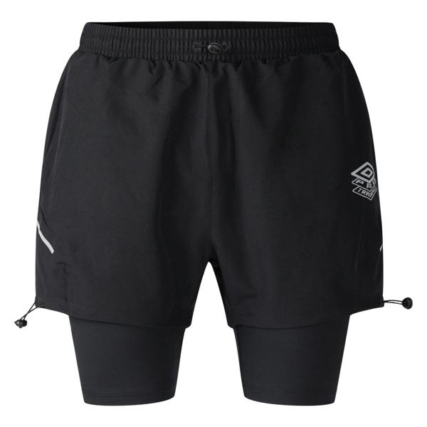 Umbro Mens Pro Training Elite Hybrid Short - Black - 