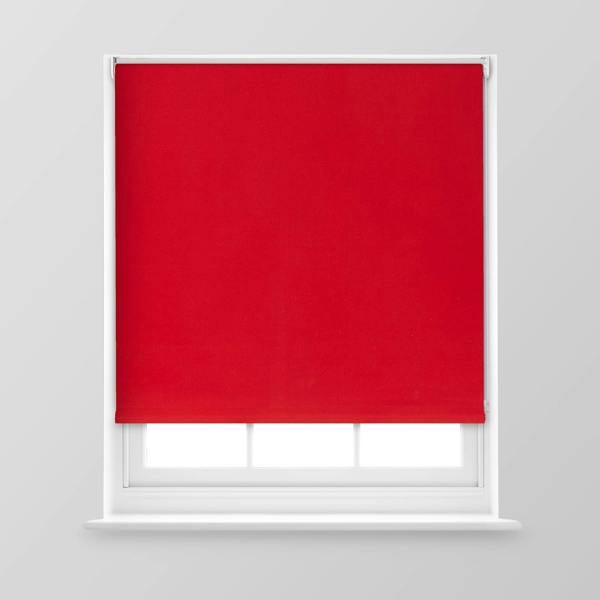 A.Unique Home Trimmable Blackout Roller Blind - 6FT - RED - 180cm(W) x 170cm(L)