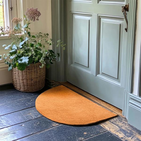 Nicoman Non-Shed Synthetic Coir Doormat - Halfmoon