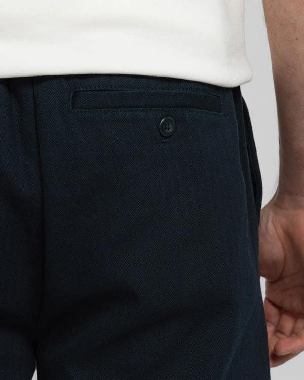 Steel & Jelly Farndon - Herringbone Drawstring Trouser