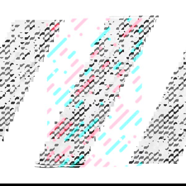 Warren Reed Overlapping Coloured Diagonal Lines Tea Towel
