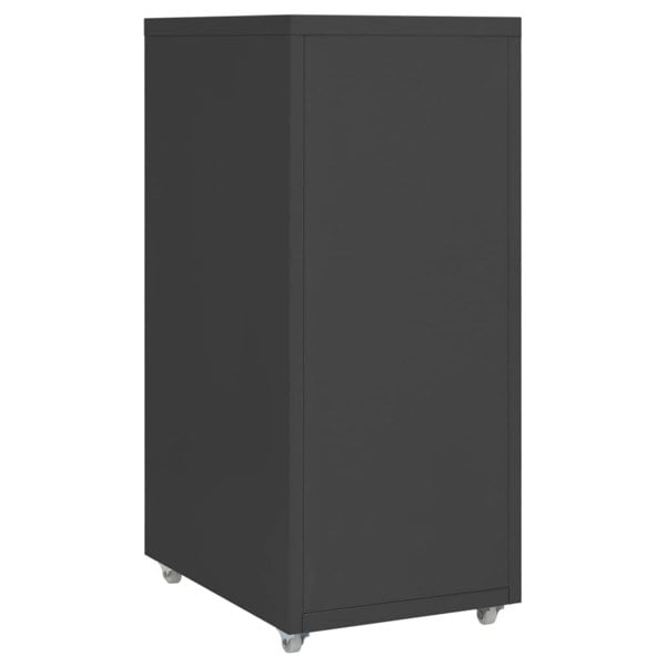 Berkfield Mobile File Cabinet Anthracite 28x41x69 cm Metal