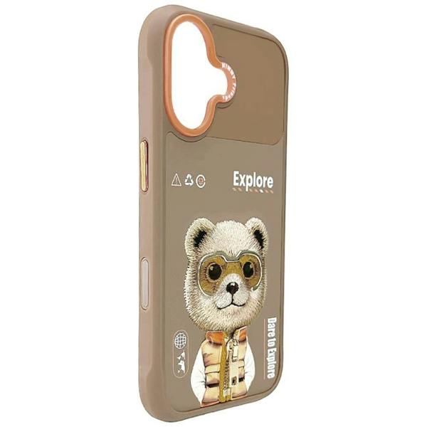 Nimmy Friends Nimmy Cool & Cute 2.0 Bear Case with MagSafe for iPhone 17 6.3" Brown Orange - N-KMLL-IP17-011-B