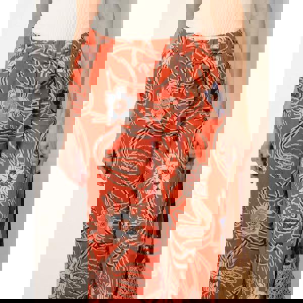 Blue Vanilla Paper Bag Tie Waist Wide Leg Trousers