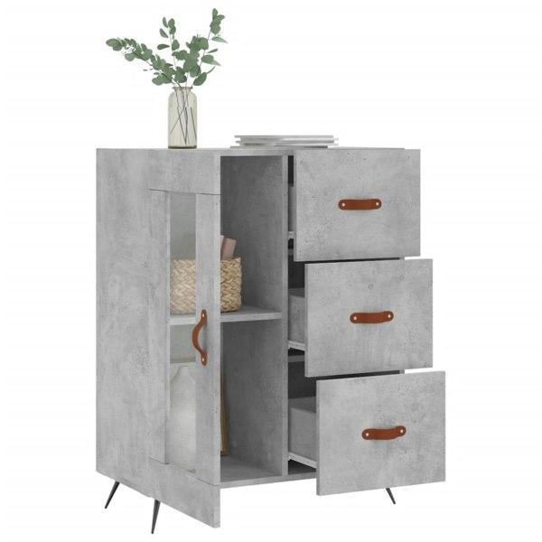 Berkfield Sideboard Concrete Grey 69.5x34x90 cm Engineered Wood