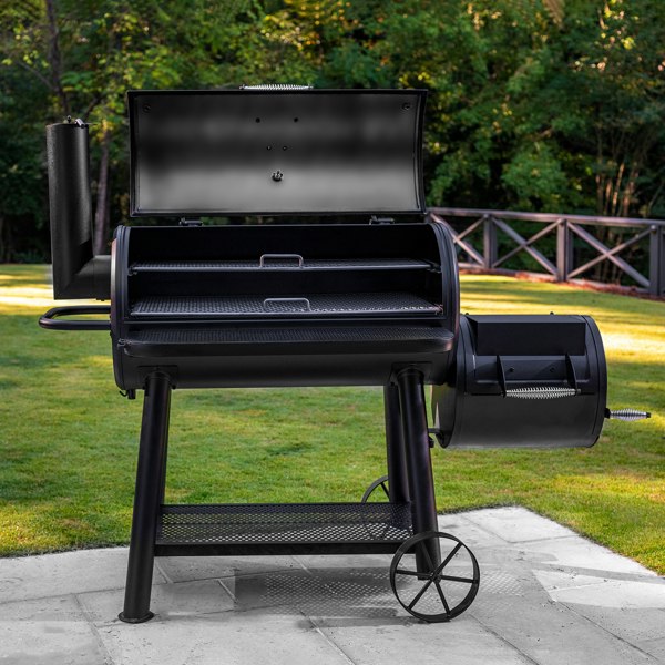 Char-Griller® Grand Champ™ Offset Smoker & Grill - 1200 sq in Heavy-Duty BBQ Smoker