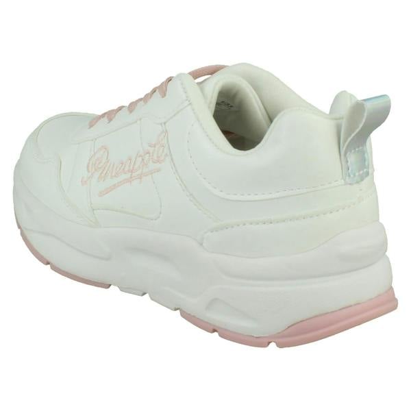 Pineapple Girls Pineapple Casual Comfy Lace Up Trainers H2716