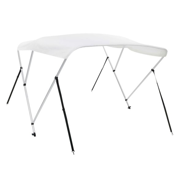 Berkfield 3 Bow Bimini Top White 183x160x137 cm