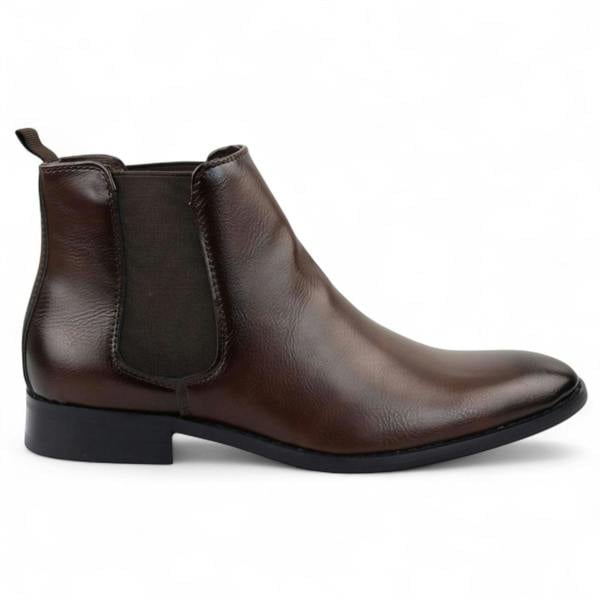 Dolcetto Men's Chelsea Slip-On Office Ankle Boots