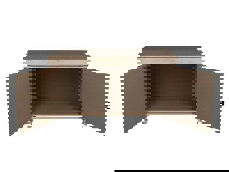 Arbor Garden Solutions Wooden MDF Top Workbench With Lockable Cupboard (V.9) with wheels