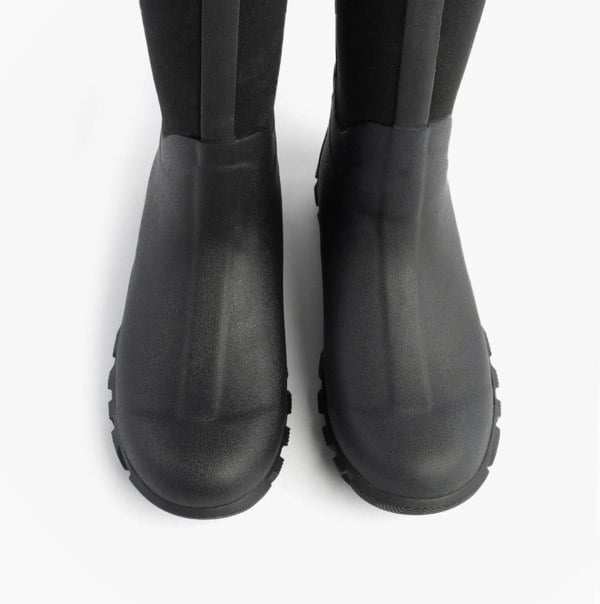Mud Dogs RUTLAND TALL Neoprene Wellington Boots Black