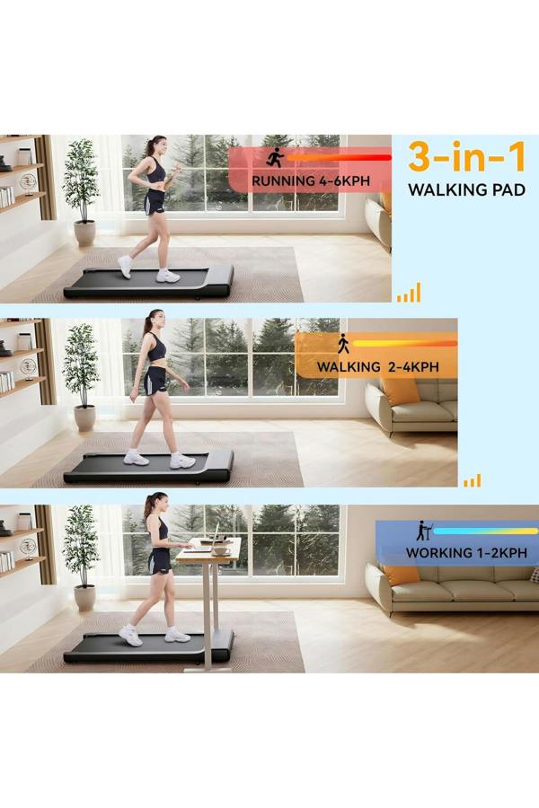 Dyzi Walking Pad Under Desk Treadmill With Remote Control And LCD Display