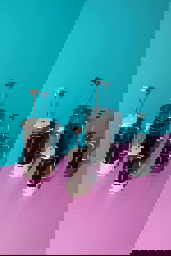 La Cafetière 'Zero' 8 Cup 'Latte' Cafetiere, Removable Base for Grounds, 1L