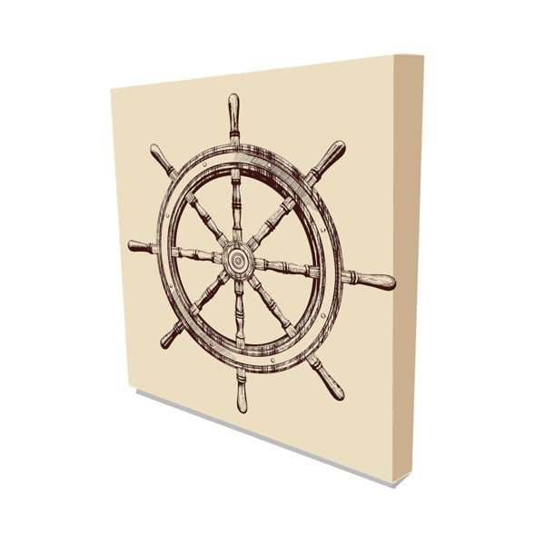 New Product Ship steering wheel (Canvas Print)  - Andrew Lee Home and Living Homeware