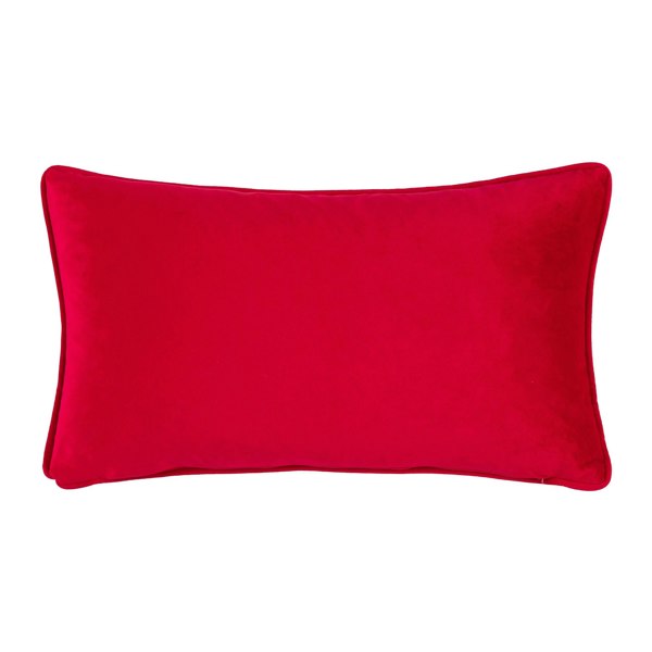 Furn Christmas Spirit Piped Velvet Cushion Cover - Multicoloured