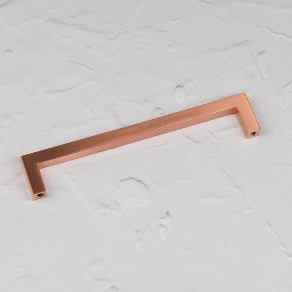 Handle & Home Satin Copper Rose Gold D Bar Handles