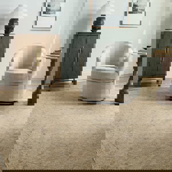 Livabliss Galey Alix Fetscher-Vintage Brown Ivory Green Traditional Boho Fringe Rug