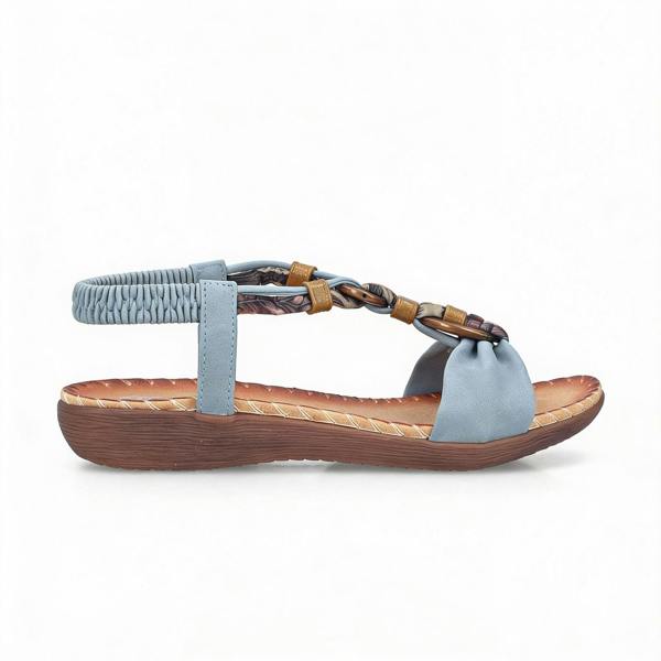 Rieker V7568 Ankle Strap Sandals   in  Blue