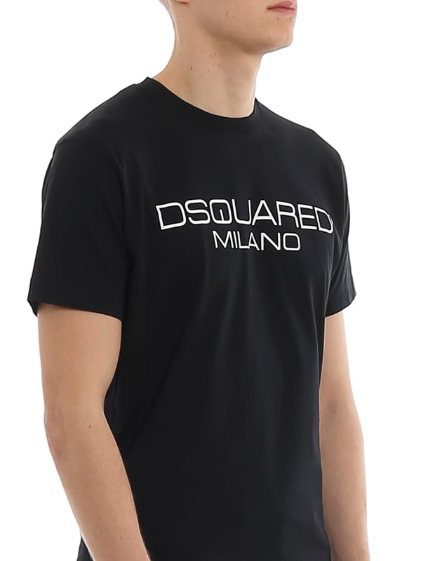 Dsquared2 Cool Fit Milano Logo Black T-Shirt