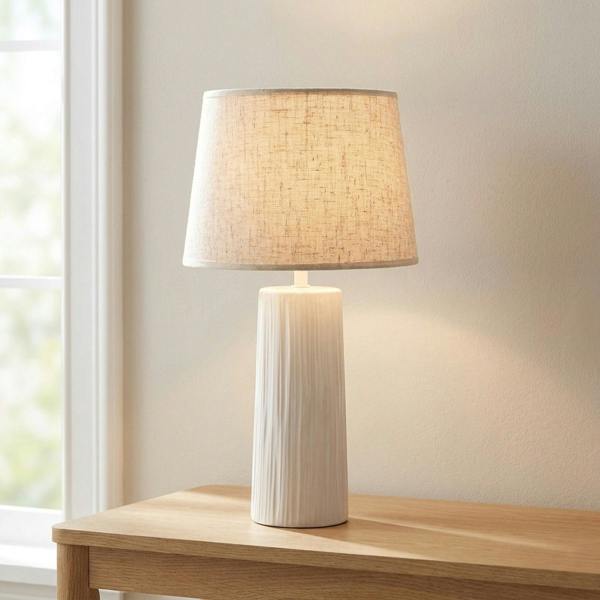 Garden Greatness Smooth Refined Ceramic Table Lamp