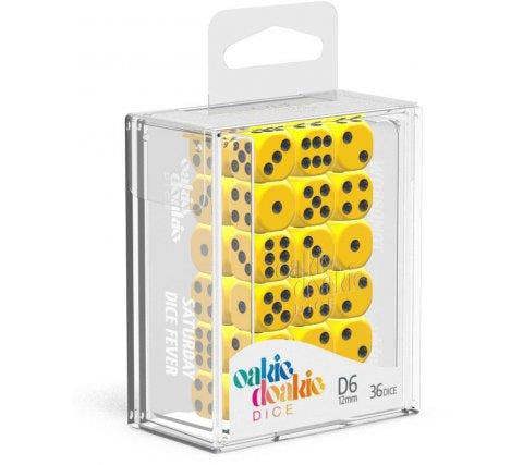 Oakie Doakie D6 12mm Solid Yellow 36 Dice Set
