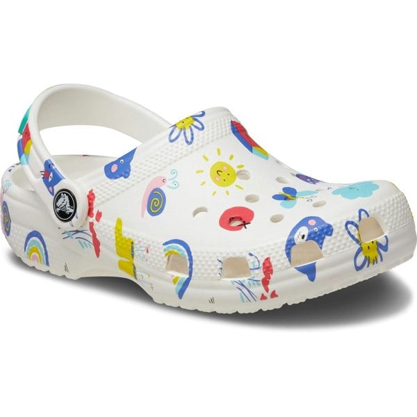 Crocs Classic Graphic Thermoplastic White/Multi Loafers
