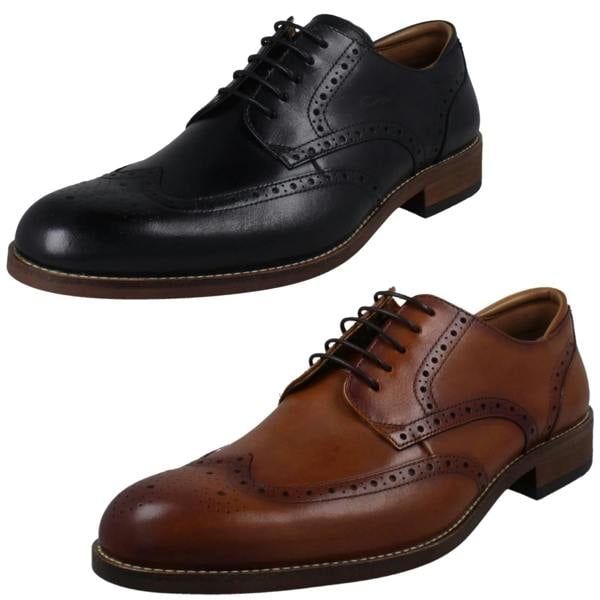 Clarks Mens Clarks Smart Formal Brogue Lace Up Shoes CraftRemi Tip