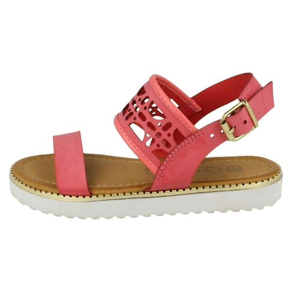 Spot On Girls Spot On Cut Out Ankle Strap Low Mules