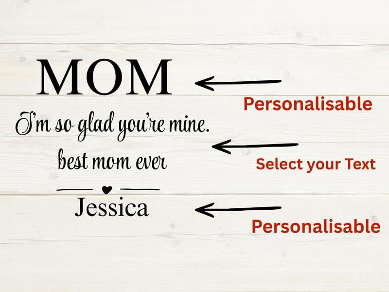 Dyzi Personalised Gift for Mum Travel Jewellery Box Faux Leather Case