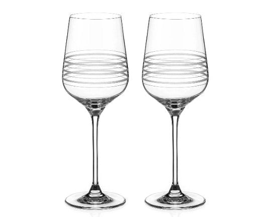 Diamante Contemporary Wine Glasses ‘Portobello’ - Set of 2