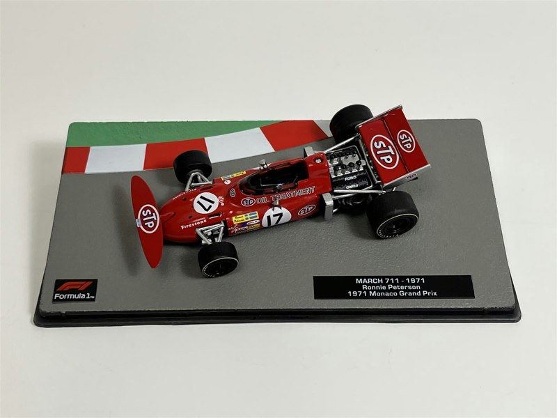 F1 Collection Ronnie Peterson March 711 1971 Monaco Grand Prix 1:43 Scale