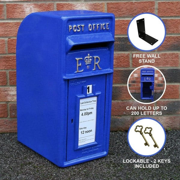 Monstershop Blue Scottish Post Box