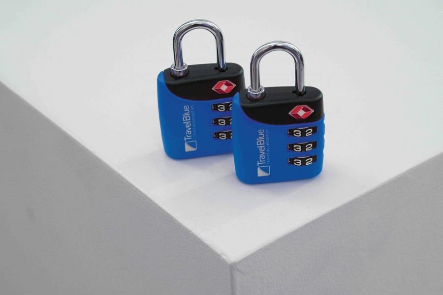 Travel Blue TSA 3 Dial Combination Lock Twin Pack