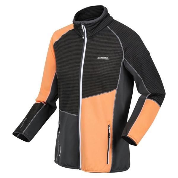 Regatta Womens/Ladies Yare VIII Lightweight Jacket - Black/Apricot Crush - 