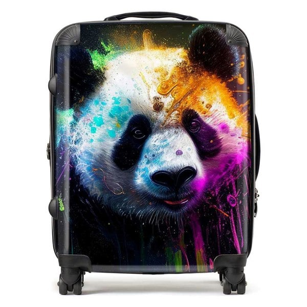 Warren Reed Panda Face Splashart Colourful Suitcase