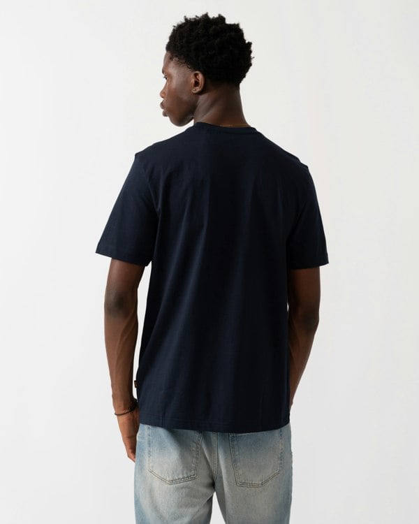 BOSS Orange Animali Mens Graphic Print T-Shirt - Dark Blue 404