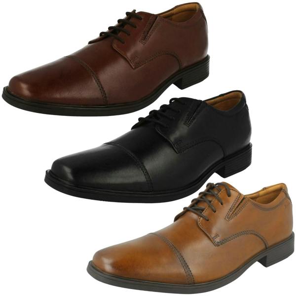 Clarks Mens Clarks Formal Lace Up Shoes Tilden Cap