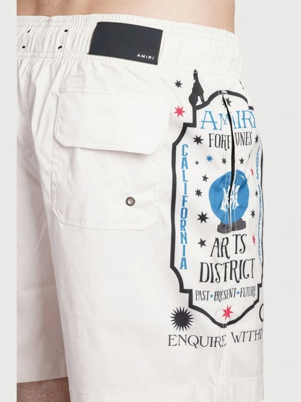 Amiri Fortune Swim Trunks Birch - Mens