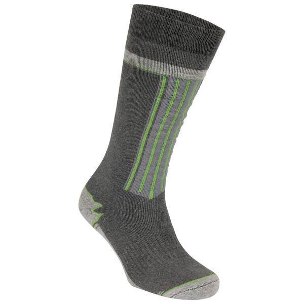 Trespass Unisex Adult Winski Ski Socks (Pack of 2) - Navy/Flint - 