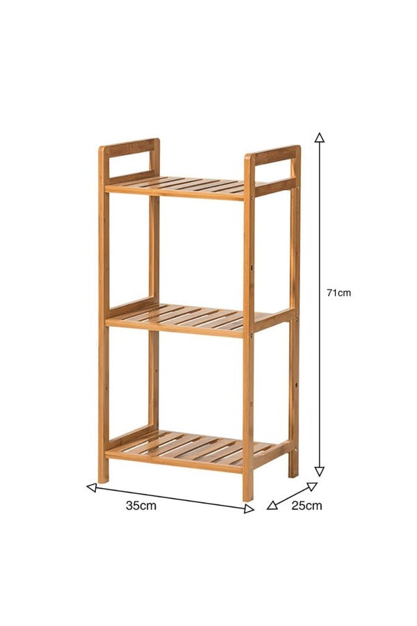 Living and Home 3 Tier Wood Audriel Bookcase