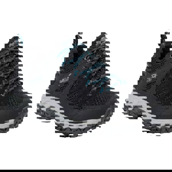 Regatta Womens Edgepoint IV Low Walking Shoes - Black/Storm Blue