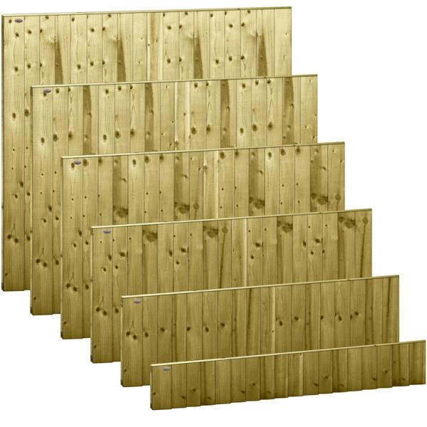 [amazon variation] feather edge fully framed fence panel [6ft x 1ft, 2ft, 3ft, 4ft] 1