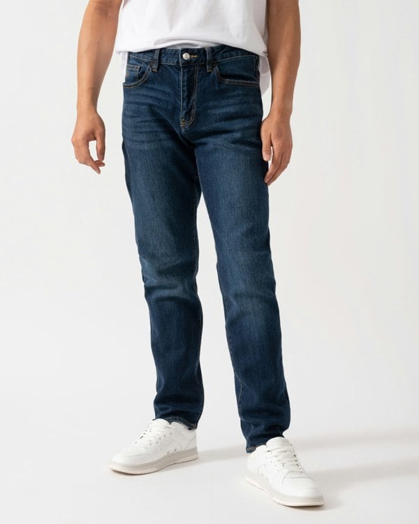 Armani Exchange Mens 5 Pockets Jeans - Blue Denim MB001